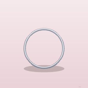 Bague Alliance Pavée Or blanc