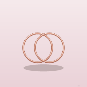Bague Double Anneau Or rose