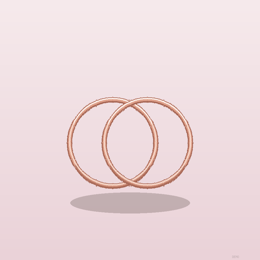 Bague Double Anneau Or rose