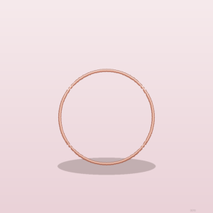 Bague Fine Empilable Or rose