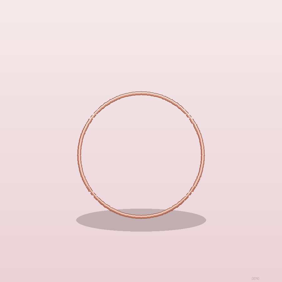 Bague Fine Empilable Or rose