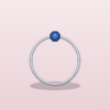 Bague Fleur Ajustable Argent