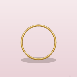 Bague Jonc Martelé Or jaune