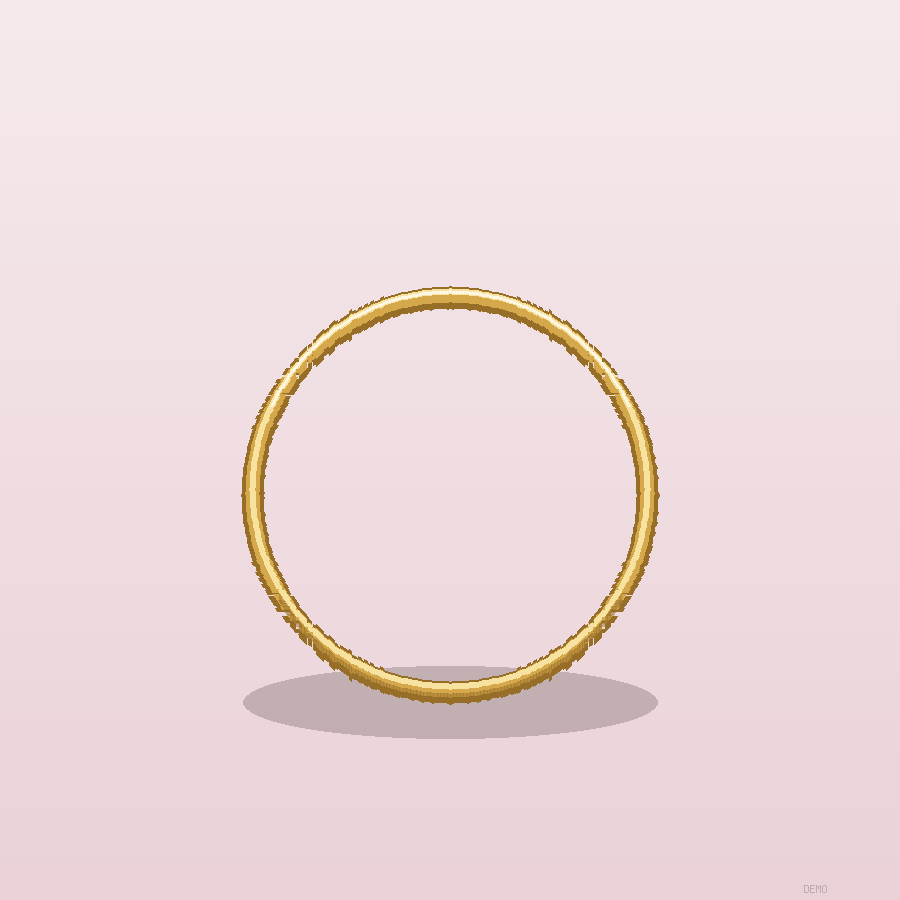 Bague Jonc Martelé Or jaune