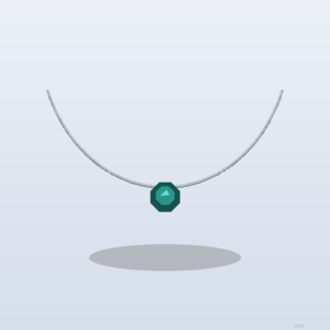 Collier Goutte Diamant Or blanc