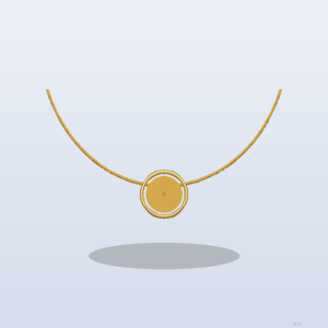 Collier Médaille Initiale Or jaune