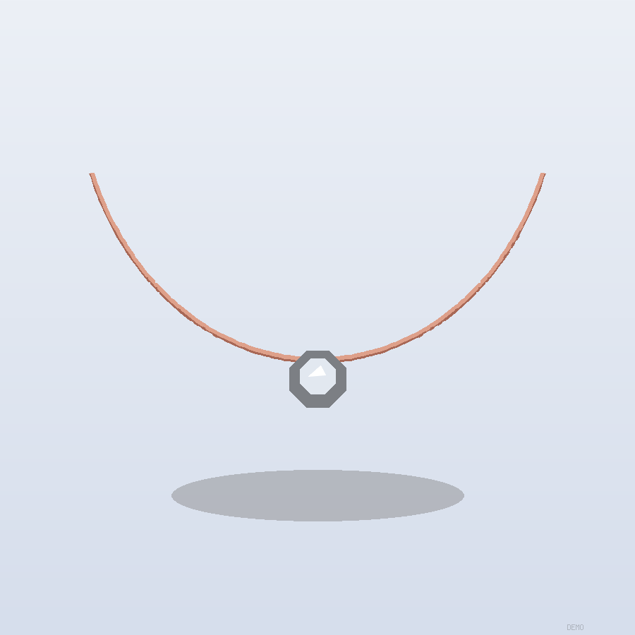 Collier Pierre de Lune Or rose