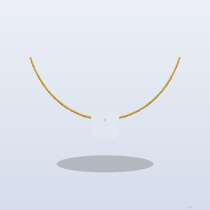 Collier Trèfle Nacre Or jaune