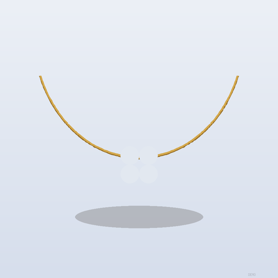 Collier Trèfle Nacre Or jaune